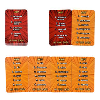 Настольная игра "Не слышит баба" 30948 инструкция, украинский язык