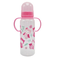 Бутылочка пластиковая с ручками MGZ-0207(Pink) 250 мл