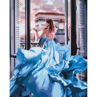 Картина по номерам "Девушка в платье" Brushme BS34902 40х50 см