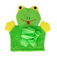 Мочалка-перчатка для купания малышей MGZ-0911(Green) Лягушка