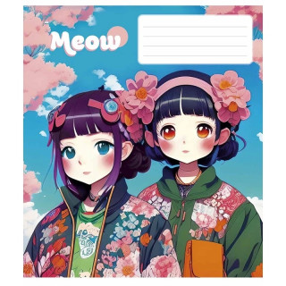 Тетрадь общая "Kawaii" 048-3302K-5 в клетку, 48 листов