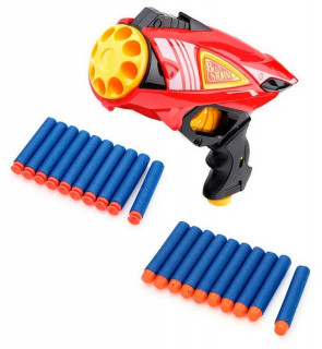 Игрушечный пистолет на мягких пулях 7038-39-60, 20 пуль в наборе