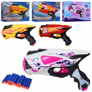 Игрушечный пистолет на мягких пулях 7038-39-60, 20 пуль в наборе