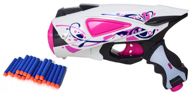 Игрушечный пистолет на мягких пулях 7038-39-60, 20 пуль в наборе