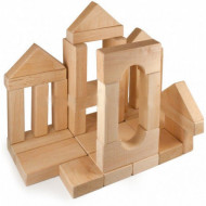 Детский деревянный конструктор "Городок №1" 11231, 35 деталей