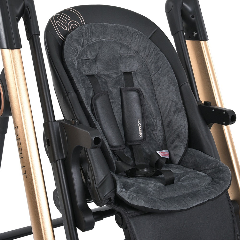 Стульчик-качели для кормления ME 1102 DEBUT Posh Black опт, дропшиппинг