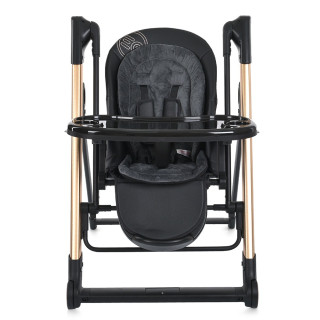 Стульчик-качели для кормления ME 1102 DEBUT Posh Black