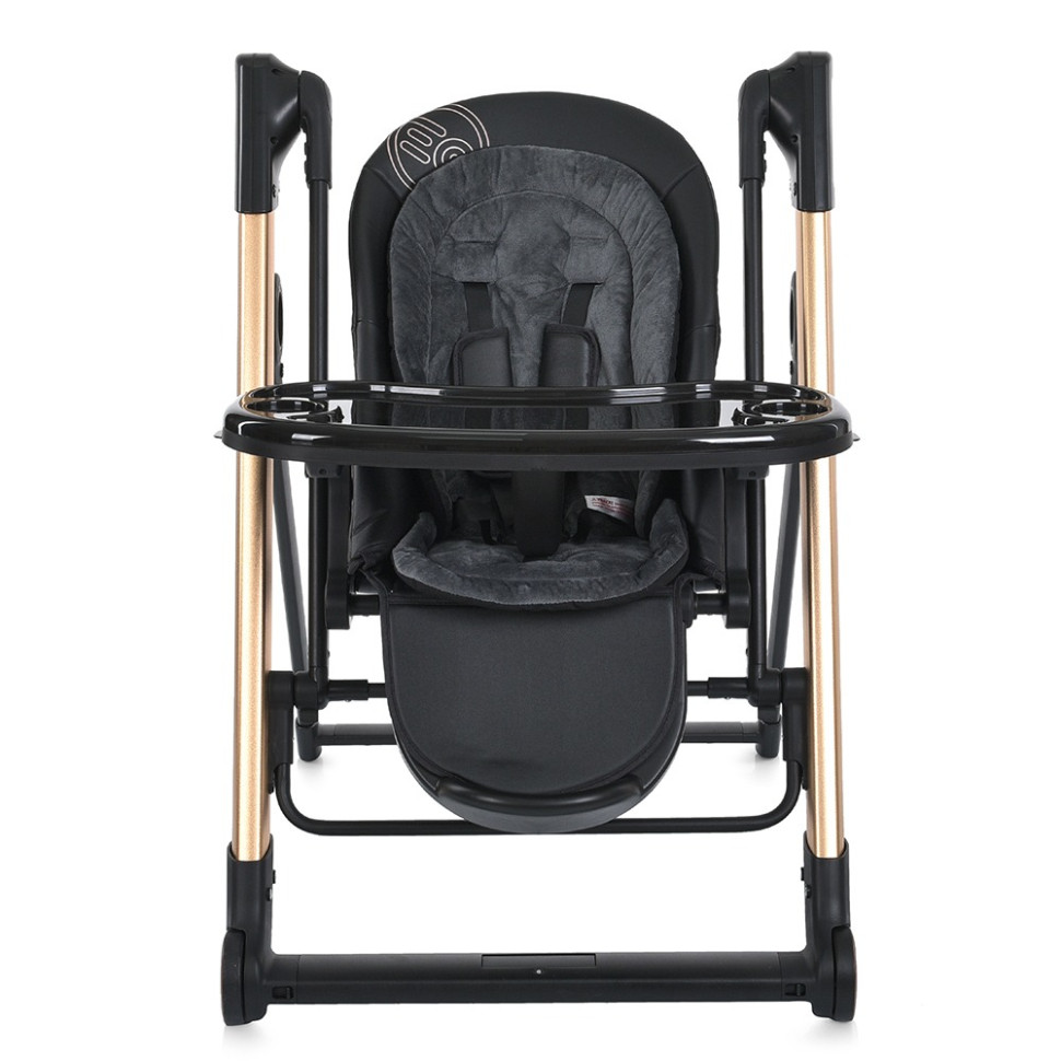 Стульчик-качели для кормления ME 1102 DEBUT Posh Black опт, дропшиппинг