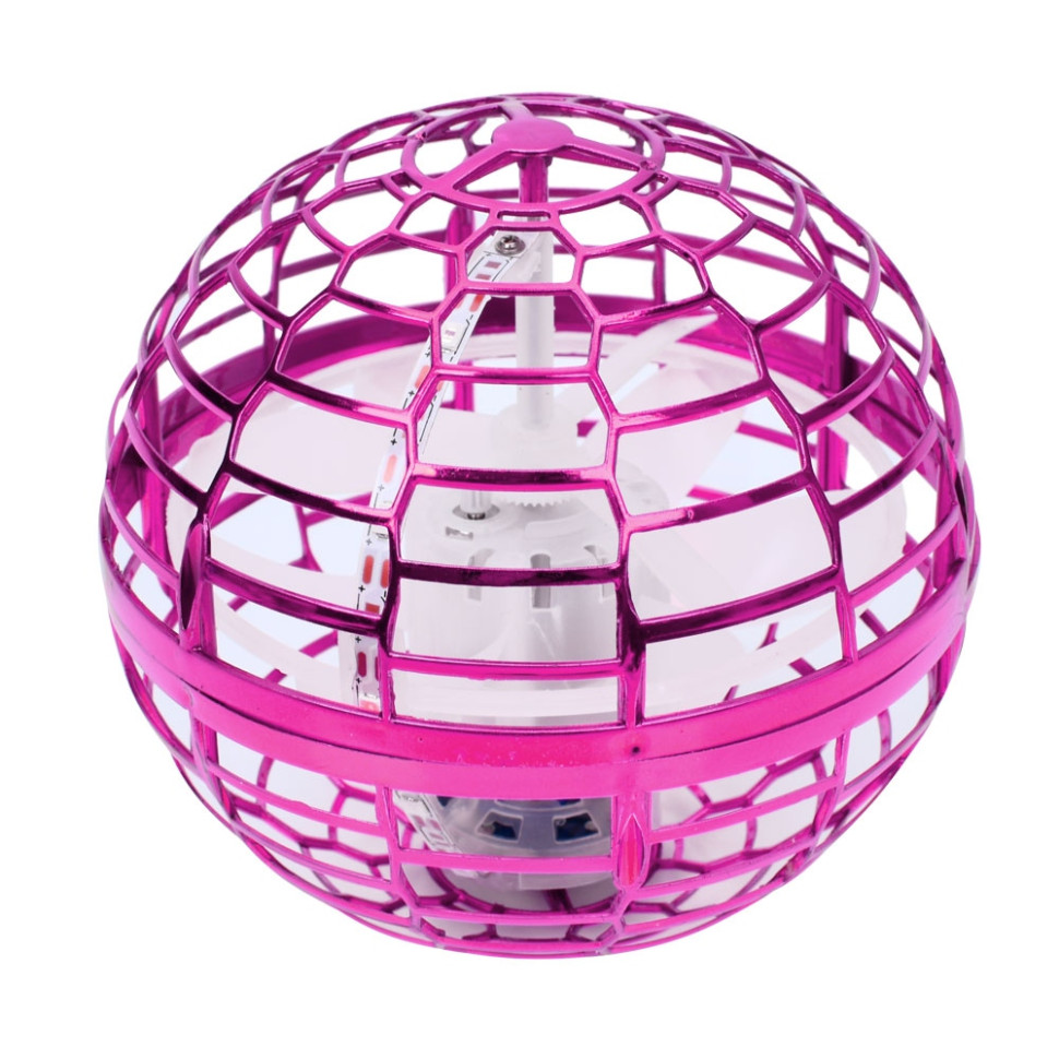 Літаючий світловий м'яч Flynova 988G(Pink) розмір 9,5 см - гурт(опт), дропшиппінг 