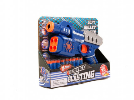 Детский бластер на мягких пулях JL-3900A с патронами