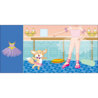 Детская книга с наклейками Одень куклу "Принцесса Злата в сказке" 615012