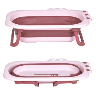 Ванночка детская "CROCO" ME 1141 CROCO Pink, силикон, складная, розовый