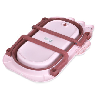 Ванночка детская "CROCO" ME 1141 CROCO Pink, силикон, складная, розовый