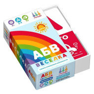 Настольная обучающая игра АБВ радуга 360043, 52 карты