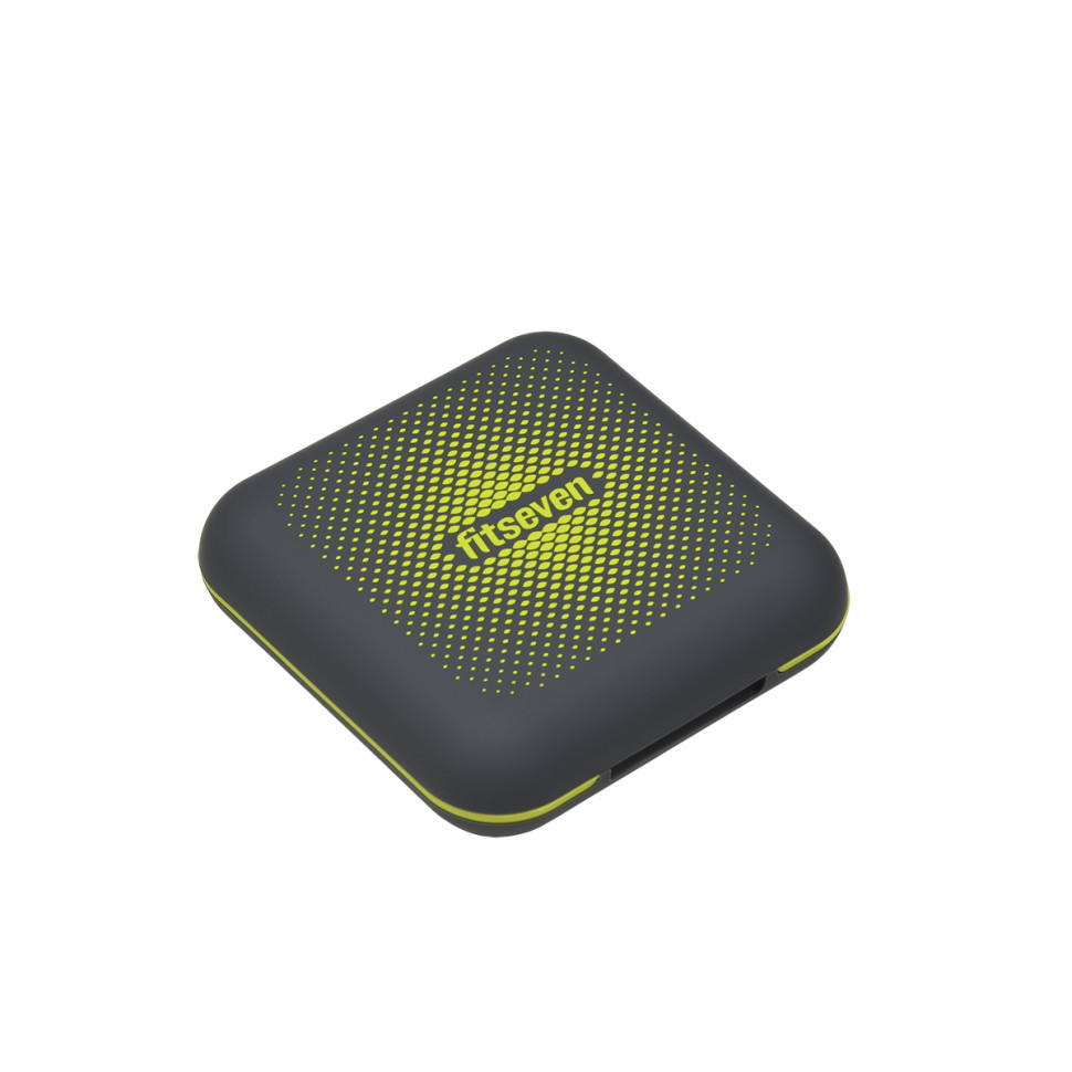 Кейс для капсул Fitseven UZSPACE TP005GY, графітовий з жовтим - гурт(опт), дропшиппінг 