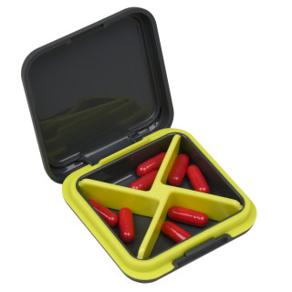 Кейс для капсул Fitseven UZSPACE TP005GY, графитовый с желтым