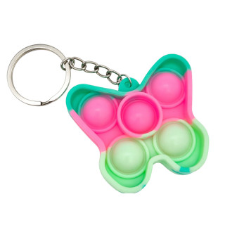 Детский антистресс-брелок Pop It мини Бабочка AA3641-9 силикон, 5,5х4,8х1 см