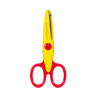 Ножницы детские 80685(Red-Yellow) с фигурным лезвием опт, дропшиппинг