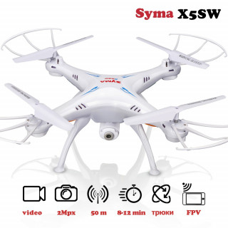 Квадрокоптер на радіокеруванні Syma X5SW з камерою WiFi 
