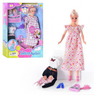 Кукла типа Барби беременная DEFA 8009 с аксессуарами