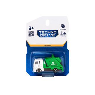Детская автомодель "Мусоровоз" TechnoDrive 250421CG-4, масштаб 1:64