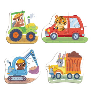 Детский пазл 4 в 1 "Baby puzzle. Транспорт" 300685 набор 4 в 1