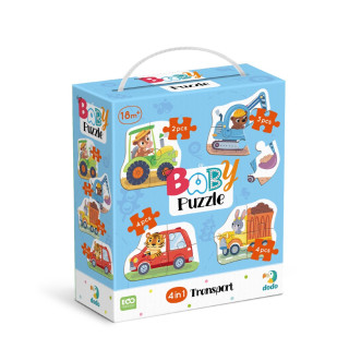 Детский пазл 4 в 1 "Baby puzzle. Транспорт" 300685 набор 4 в 1