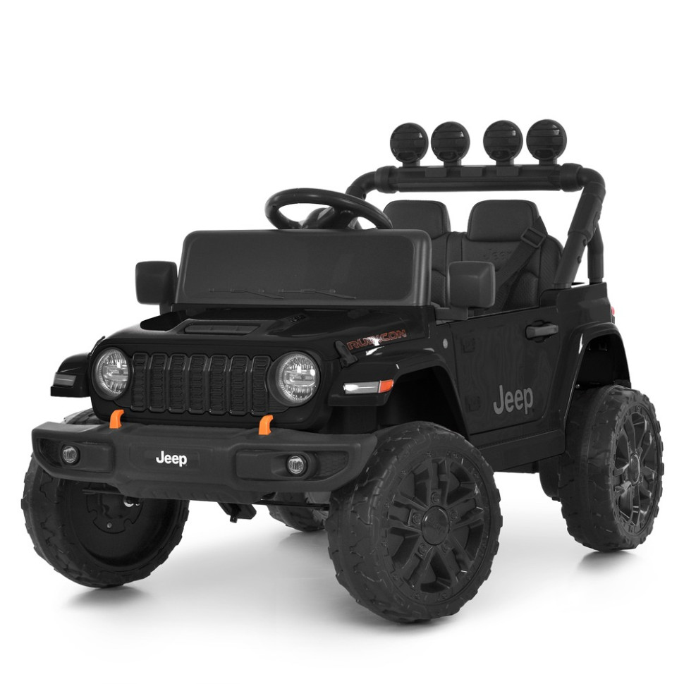Детский электромобиль Джип M 6312EBLR-2(24V) до 30 кг, черный опт, дропшиппинг