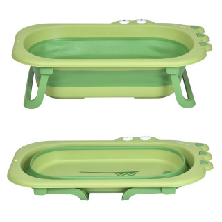 Ванночка детская "CROCO" ME 1141 CROCO Green, силикон, складная, зеленый