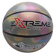 Мяч баскетбольный Extreme Motion BB2208(White) № 7 светоотражающий