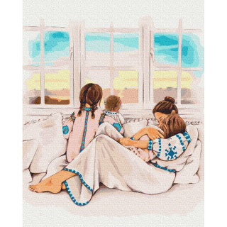 Картина по номерам "Материнское тепло" © Алла Березовская Brushme BS53276 40х50 см