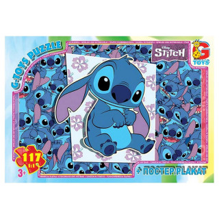 Детский пазл "Stitch" SC618 постер, 117 элементов