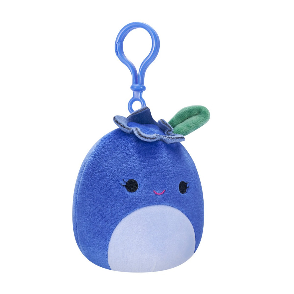 М'яка іграшка Чорниця Блубі Squishmallows SQCP00147 на кліпсі 9 см - гурт(опт), дропшиппінг 