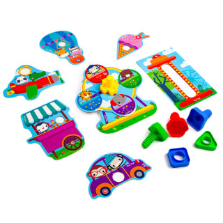 Гра-конструктор з болтами @Fisher-Price. Парк розваг@ Vladi Toys VT2905-21 Укр