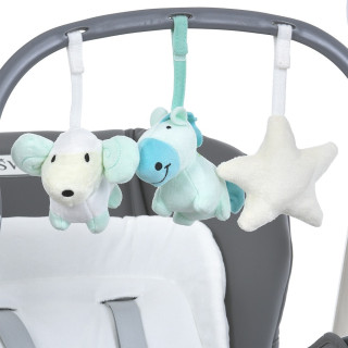 Стільчик-гойдалка для годування SWAN ME 1087-G Dark Gray