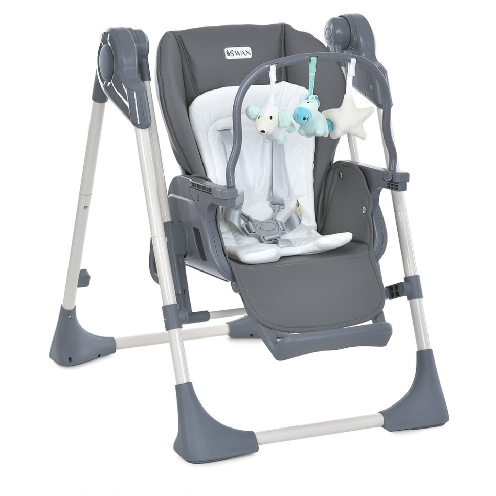 Стульчик-качели для кормления SWAN ME 1087-G Dark Gray опт, дропшиппинг