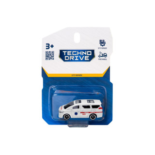 Детская автомодель "Скорая помощь" TechnoDrive 250421CG-5, масштаб 1:64
