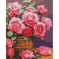 Алмазная мозаика "Красочные розы" ©art_selena_ua AMO7856, 40х50см