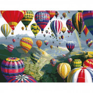 Картина по номерам. Пейзаж "Воздушные шары" KHO1056, 40*50 см