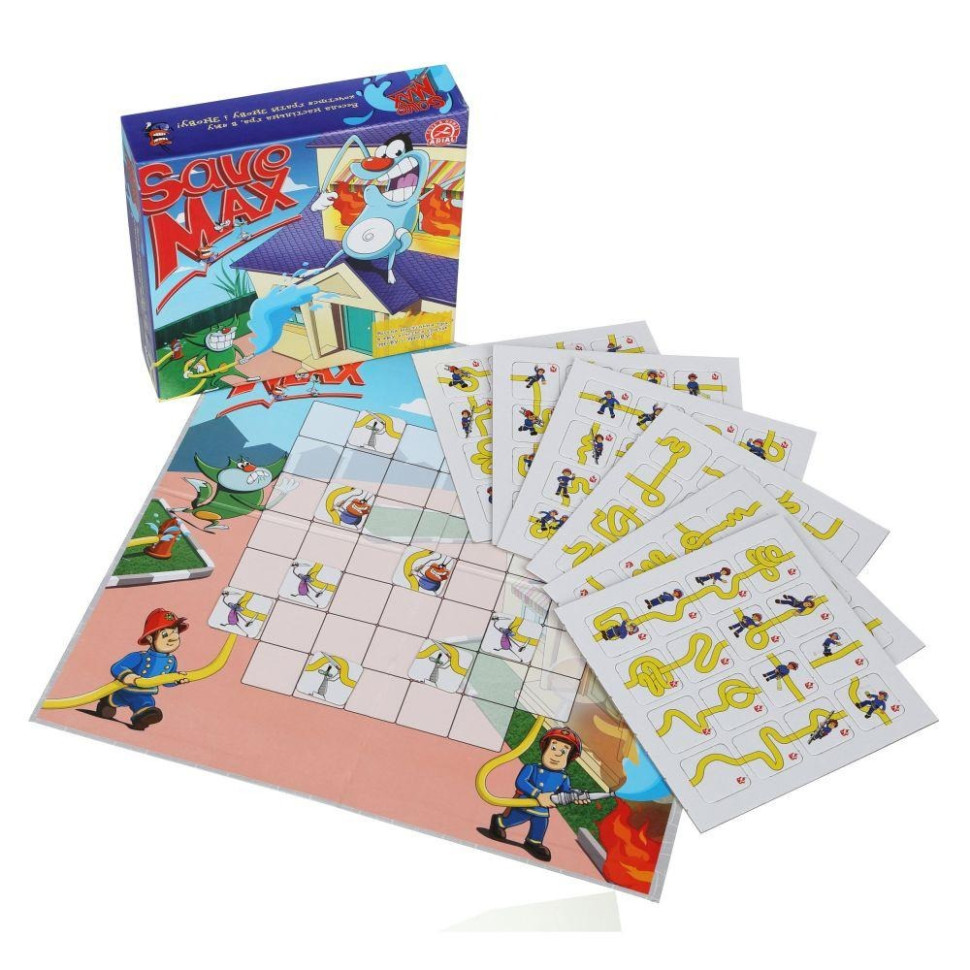 Настольная игра Спасти Макса. Пожарник Arial 911357 на укр. языке опт, дропшиппинг