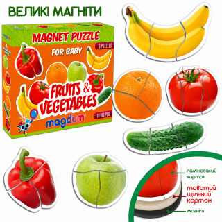 Набір магнітів Magdum Baby puzzle 