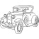 Роспись по холсту "Ретро автомобиль" Art Craft 15068-AC 25х30 см опт, дропшиппинг
