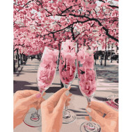 Картина по номерам "Весна в бокалах" © Оксана Воробей Brushme BS53036 40x50 см