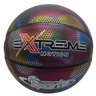 Мяч баскетбольный Extreme Motion BB2208(Black) № 7 светоотражающий