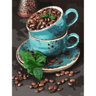 Картина по номерам "Ароматные кофейные зерна" Идейка KHO5636 30х40 см