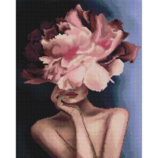 Алмазная мозаика "Изящный цветочек" Brushme GF4803 40х50 см