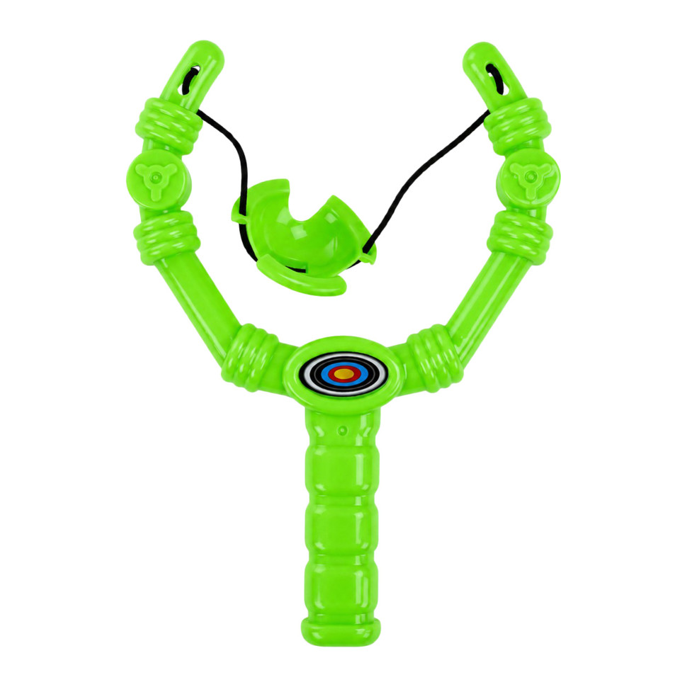 Детская Рогатка XG88-23(Green) 3 мягких шарика, в сетке опт, дропшиппинг