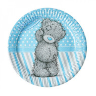 Набор бумажных тарелок "Мишка" голубой 7038-0036, 10 шт