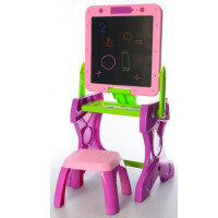 Дитячий мольберт на ніжках з поличкою YM881 (Pink) рожевий