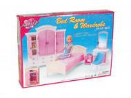 Меблі для ляльок типу Барбі Gloria 24014 спальня і гардероб
